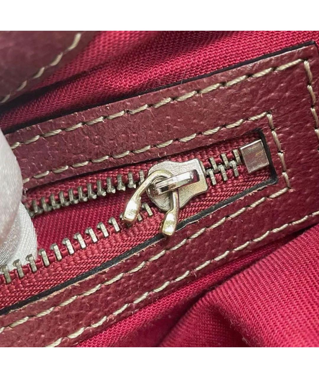 GUCCI Коричневая тканевая сумка с короткими ручками, фото 8