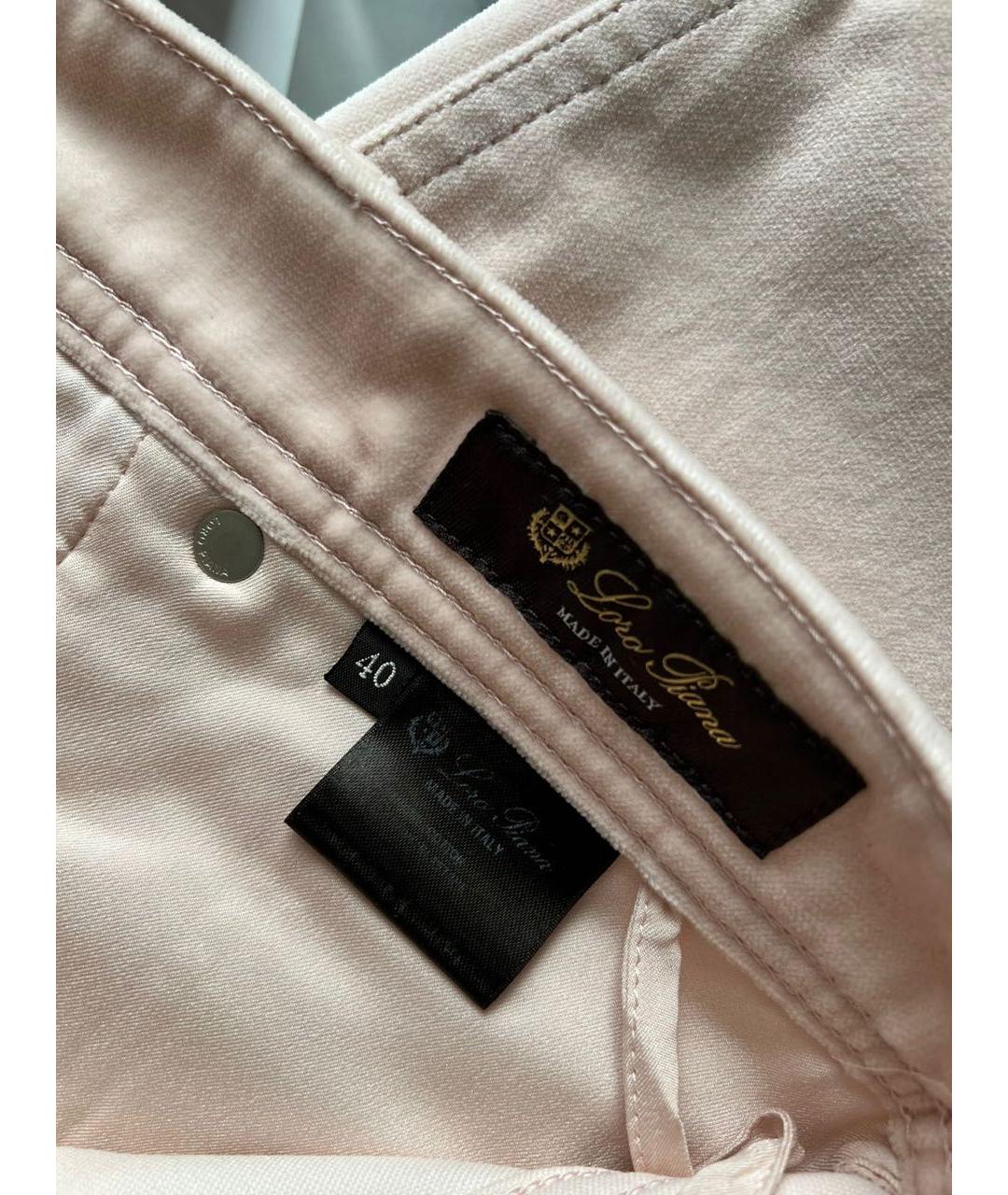 LORO PIANA Хлопковые прямые брюки, фото 3