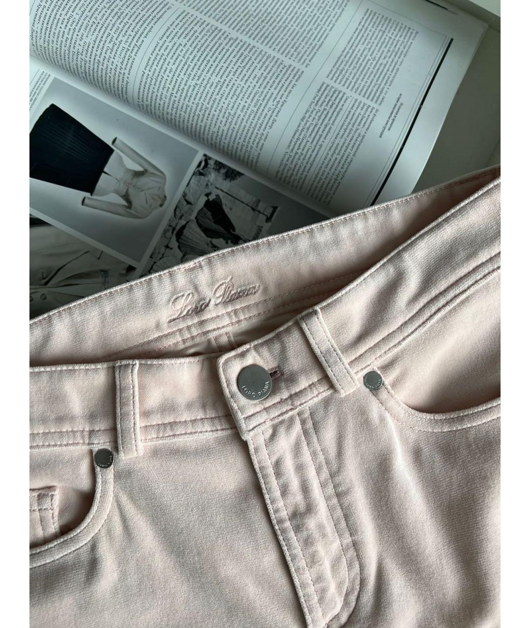 LORO PIANA Хлопковые прямые брюки, фото 4