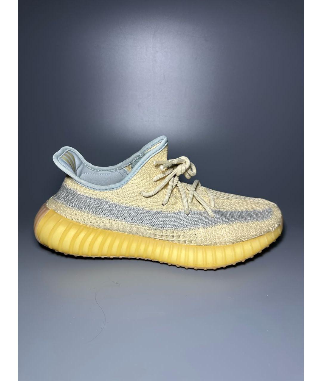 ADIDAS YEEZY Желтые синтетические низкие кроссовки / кеды, фото 9