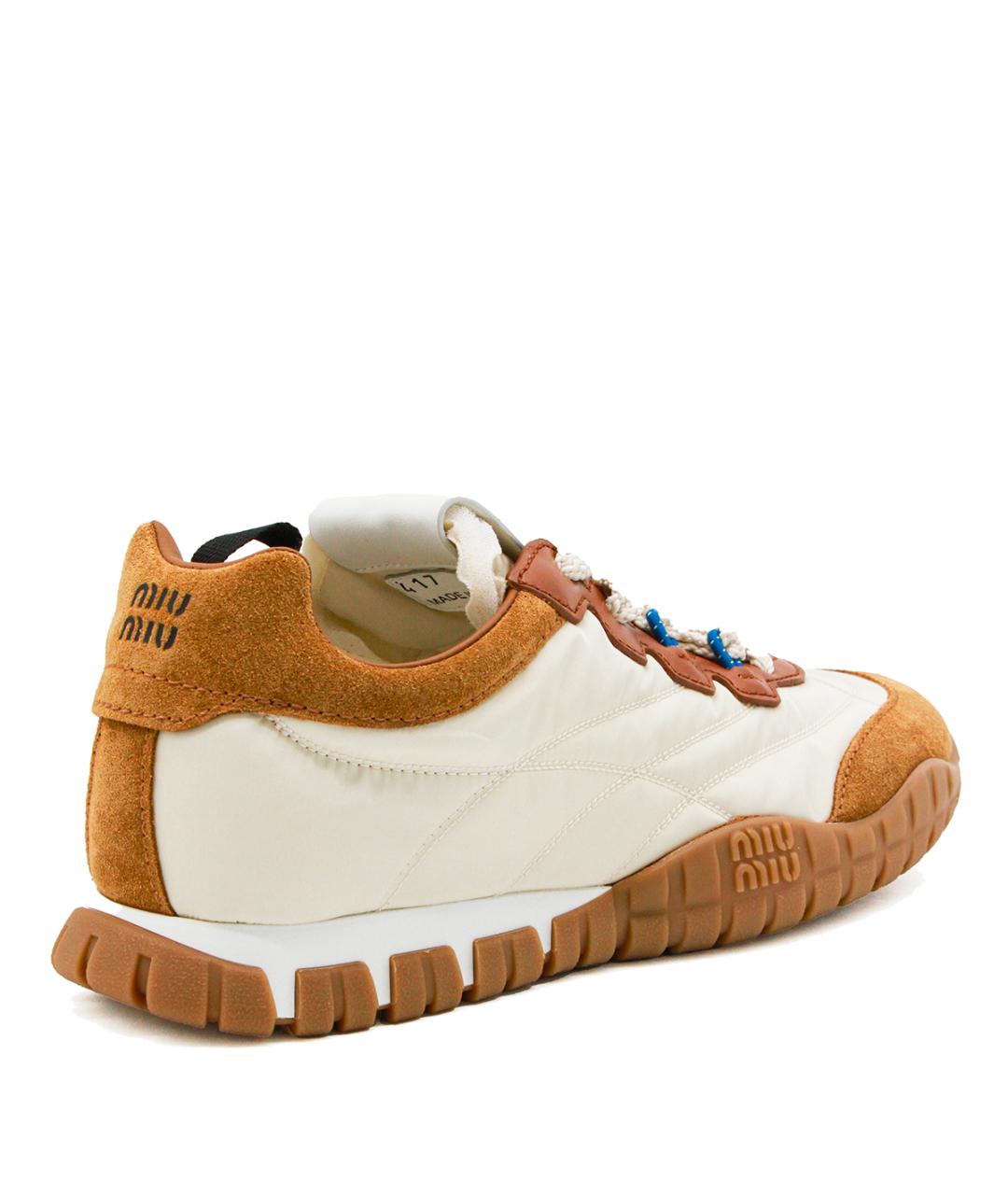MIU MIU Мульти кожаные кроссовки, фото 3