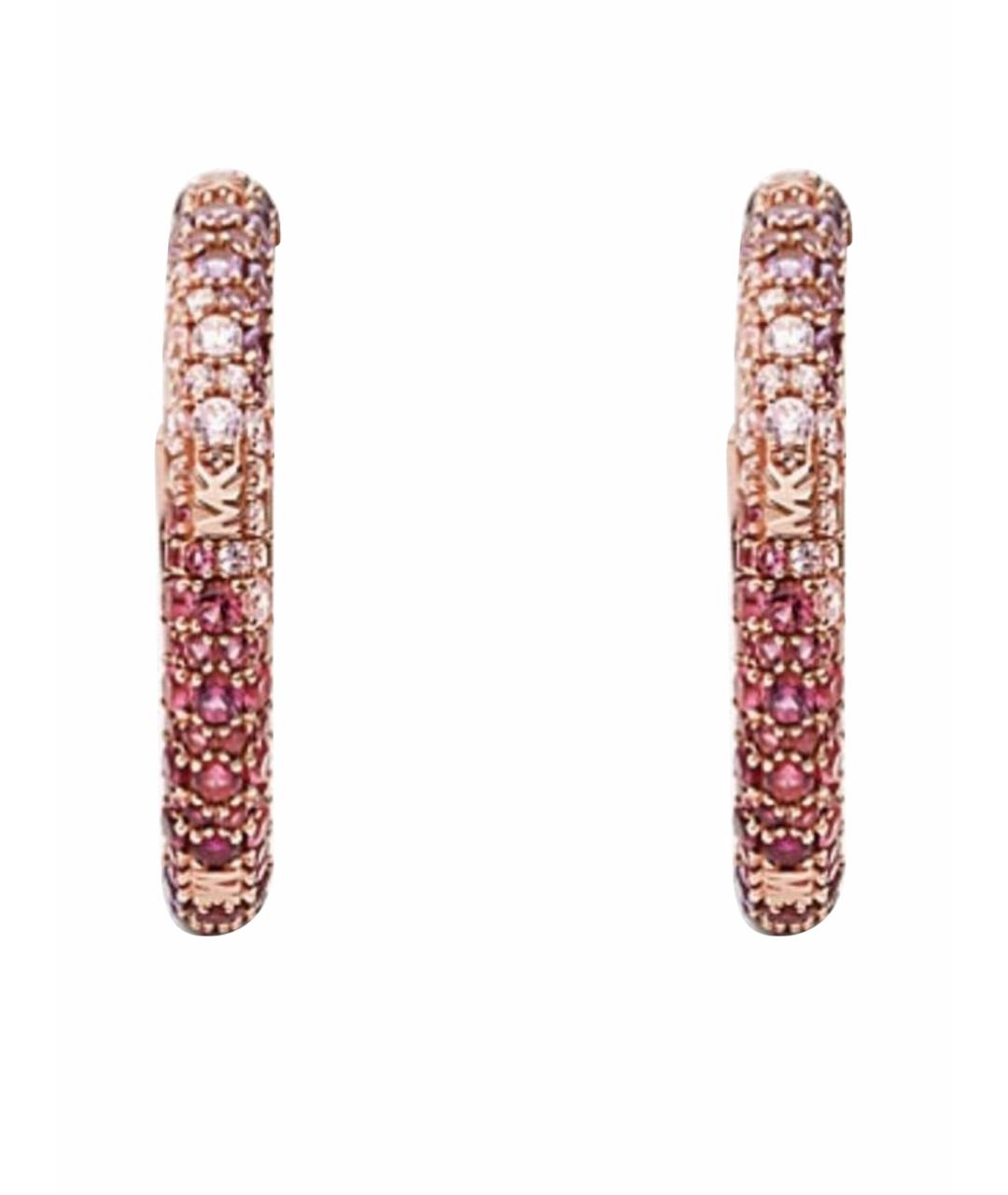 MICHAEL KORS Розовые серебряные серьги, фото 1