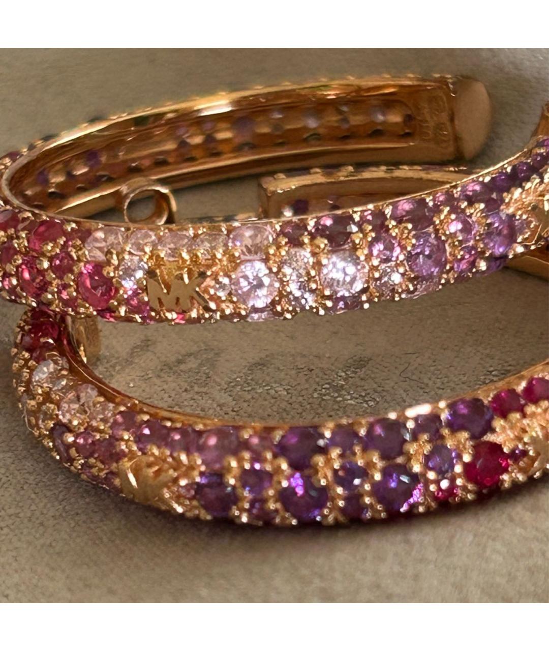 MICHAEL KORS Розовые серебряные серьги, фото 6