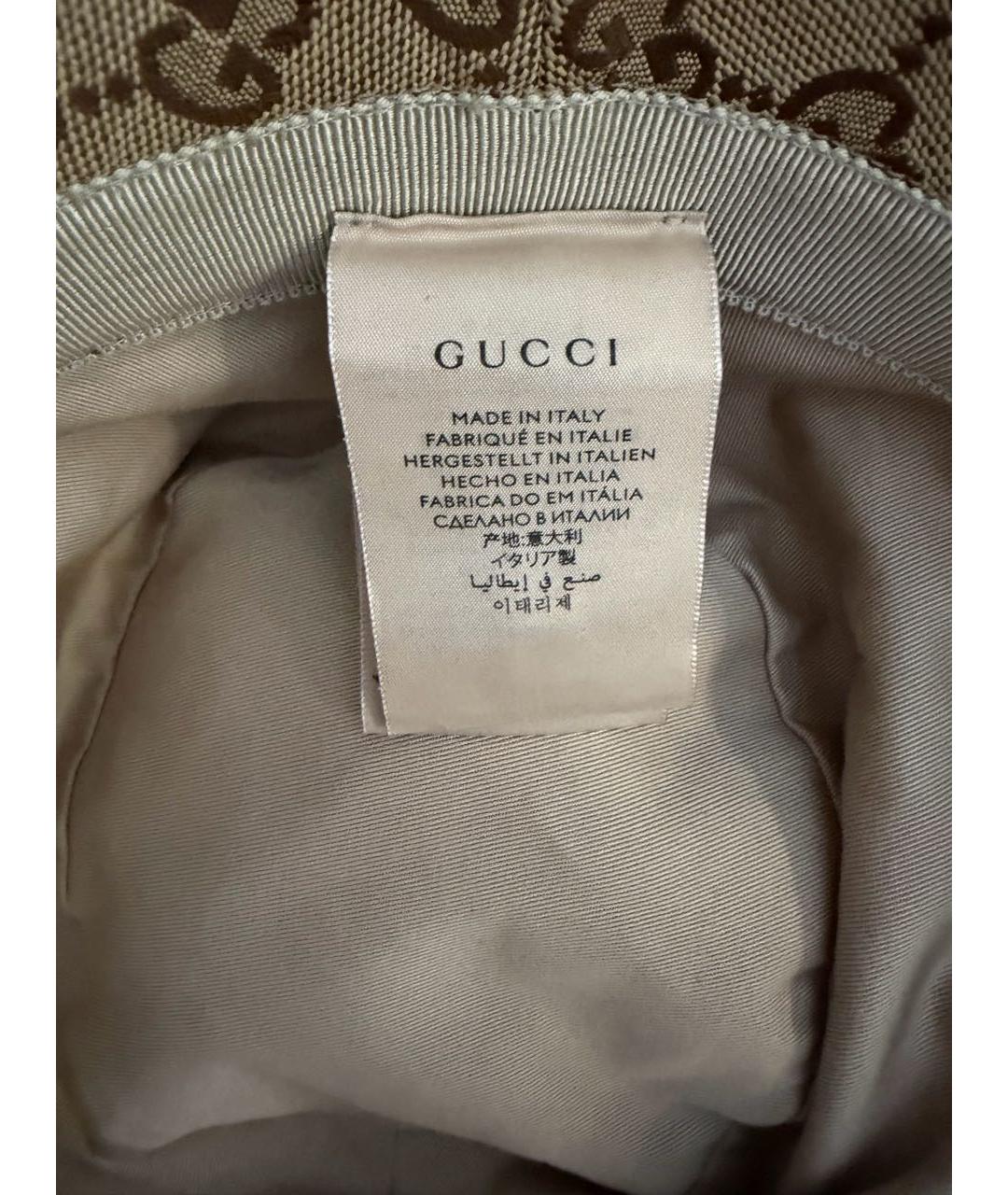 GUCCI Бежевая шляпа, фото 3