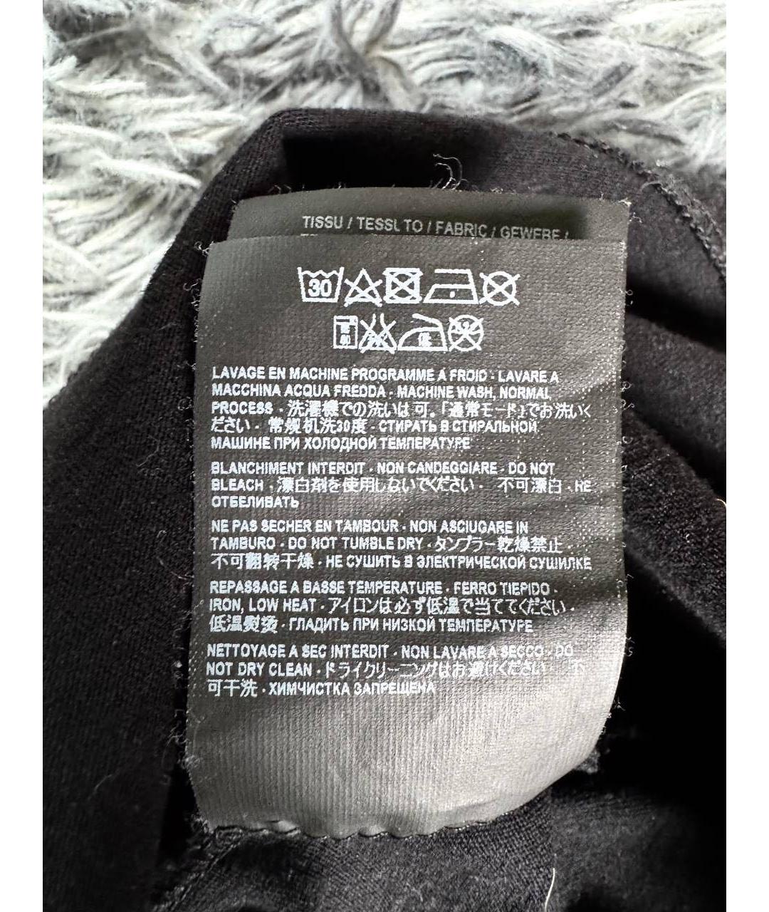 SAINT LAURENT Черная хлопковая футболка, фото 7