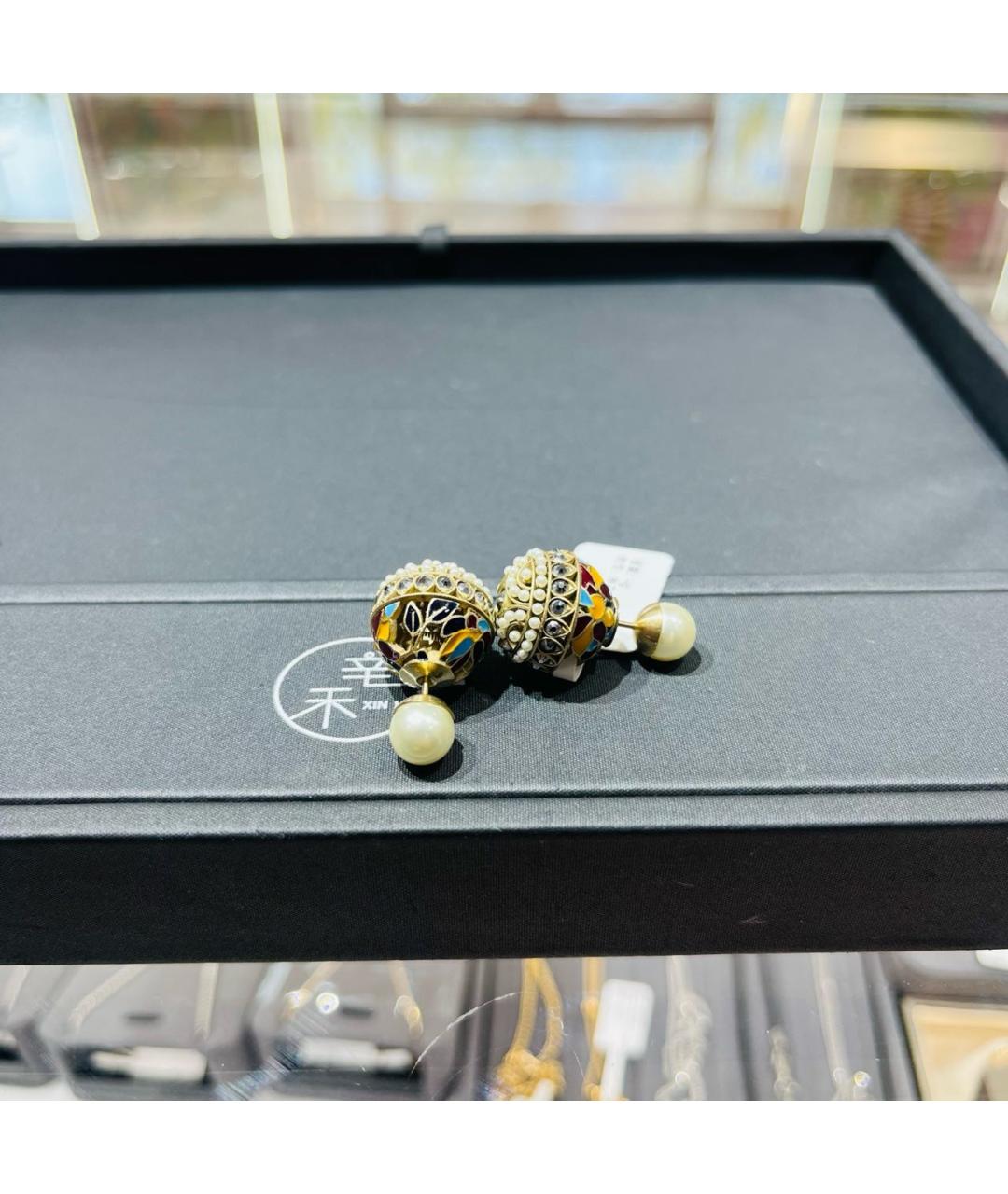 CHRISTIAN DIOR Золотые серьги, фото 4