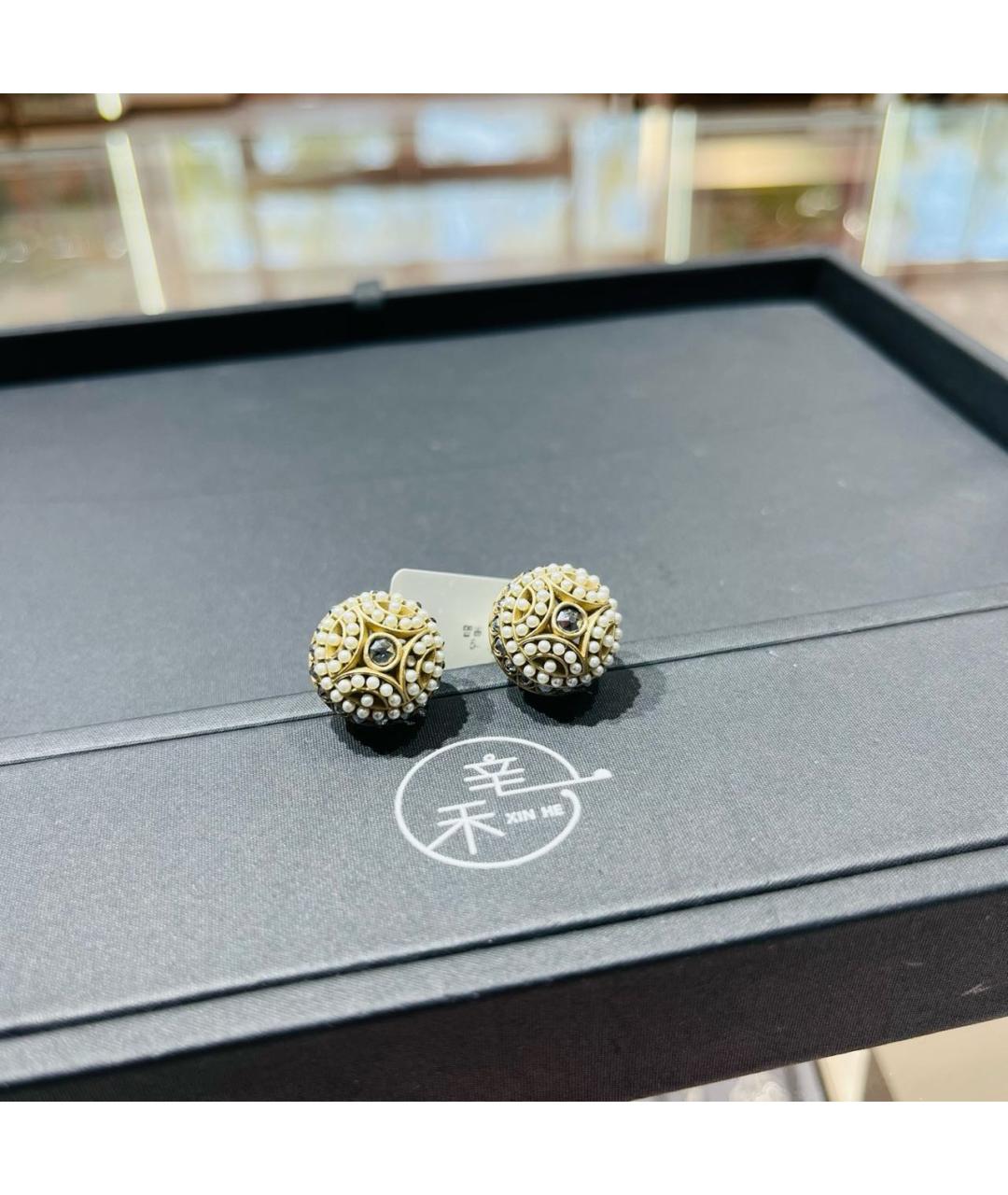 CHRISTIAN DIOR Золотые серьги, фото 5