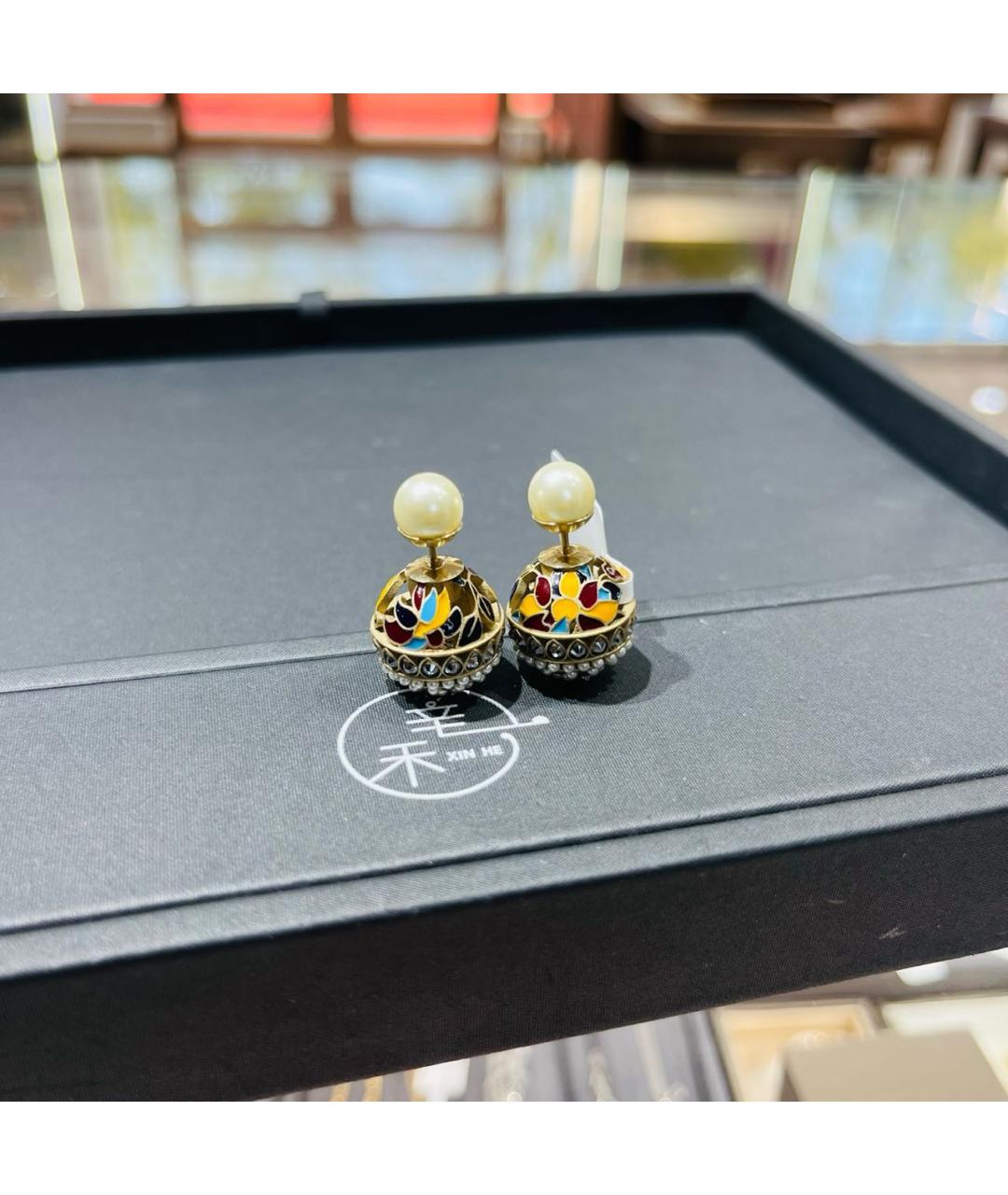 CHRISTIAN DIOR Золотые серьги, фото 3