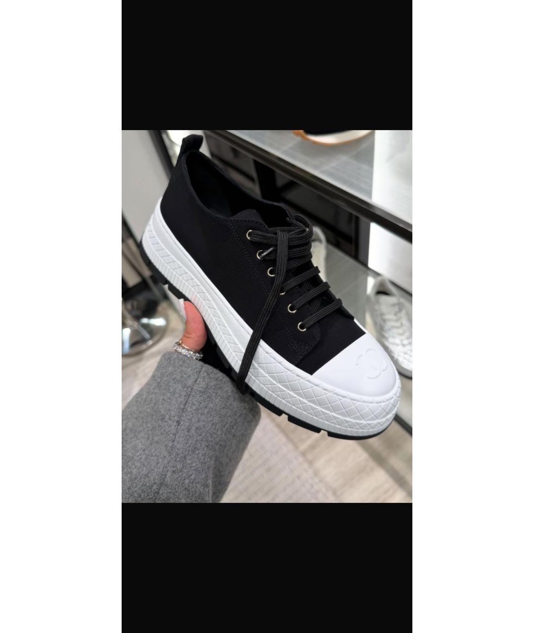 CHANEL Черные кеды, фото 2