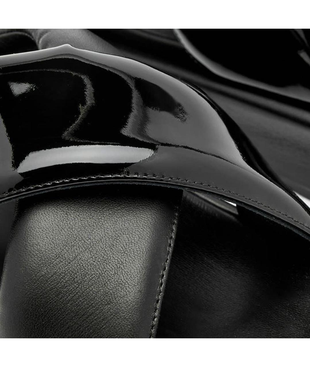 GIABORGHINI Черные кожаные сабо, фото 4