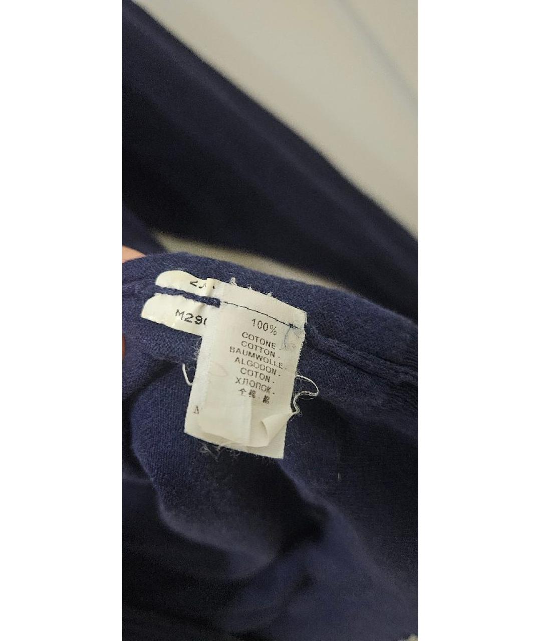 BRUNELLO CUCINELLI Темно-синий хлопковый кардиган, фото 3