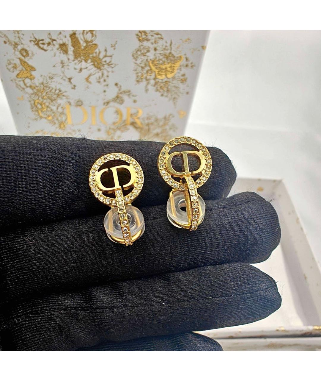 CHRISTIAN DIOR Золотые серьги, фото 4