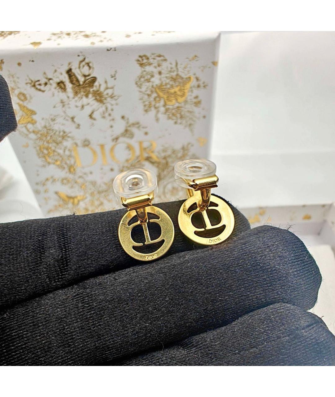 CHRISTIAN DIOR Золотые серьги, фото 5