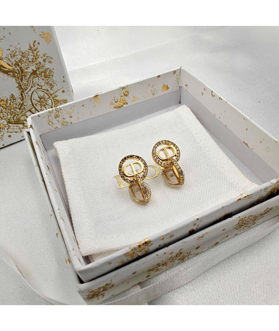 CHRISTIAN DIOR Золотые серьги, фото 2