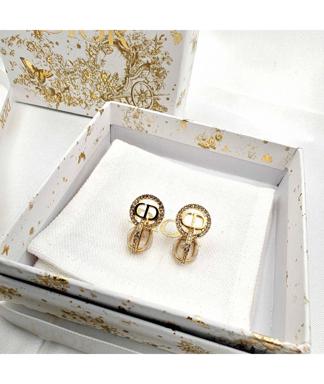 CHRISTIAN DIOR Золотые серьги, фото 3