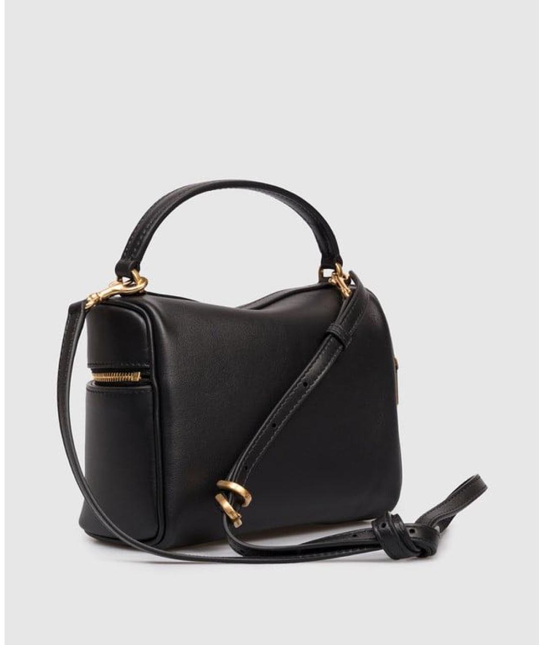 BALENCIAGA Черная кожаная сумка через плечо, фото 4