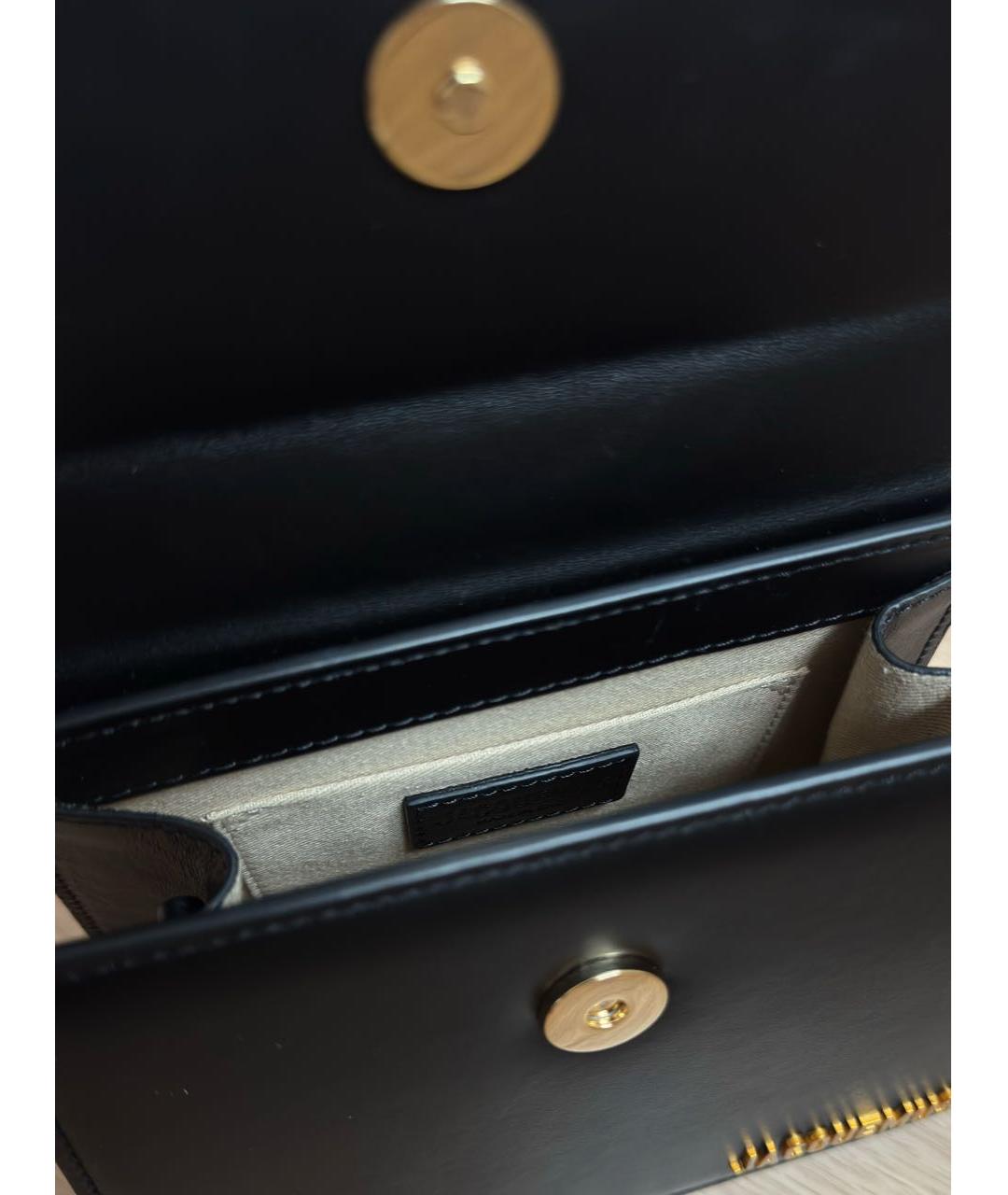 JACQUEMUS Черная кожаная сумка с короткими ручками, фото 4