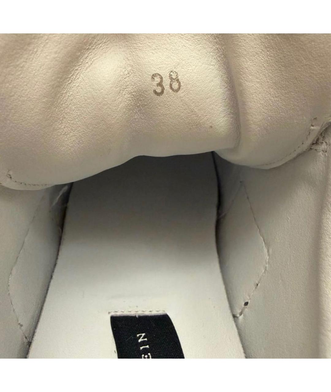 PHILIPP PLEIN Белые кожаные кроссовки, фото 6