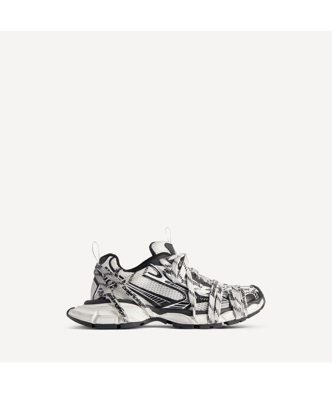 BALENCIAGA Белые текстильные кроссовки, фото 3