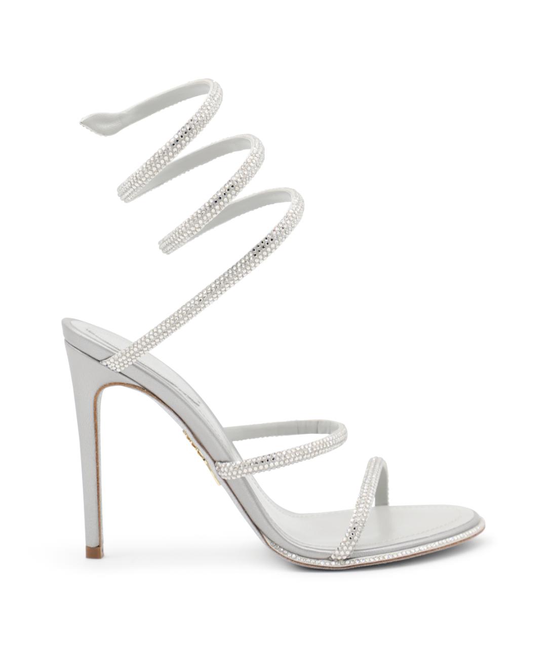 RENE CAOVILLA Серебряные босоножки, фото 1