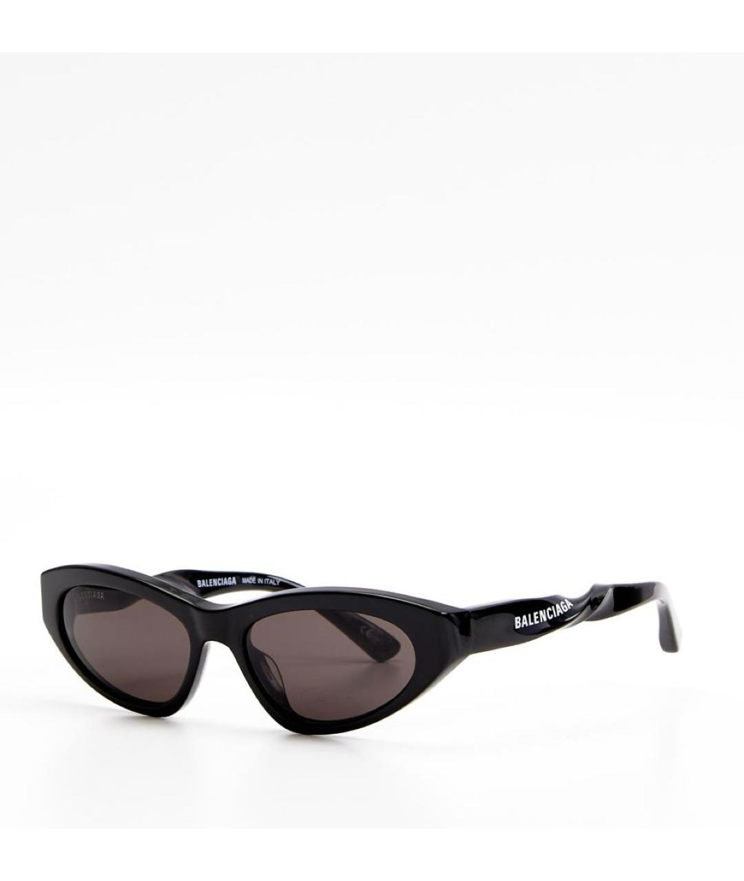 BALENCIAGA Черные пластиковые солнцезащитные очки, фото 2
