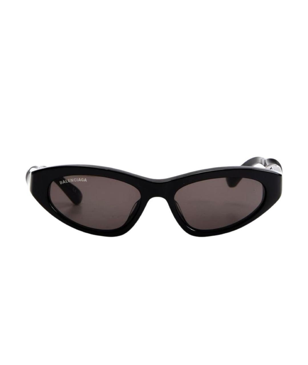 BALENCIAGA Черные пластиковые солнцезащитные очки, фото 1