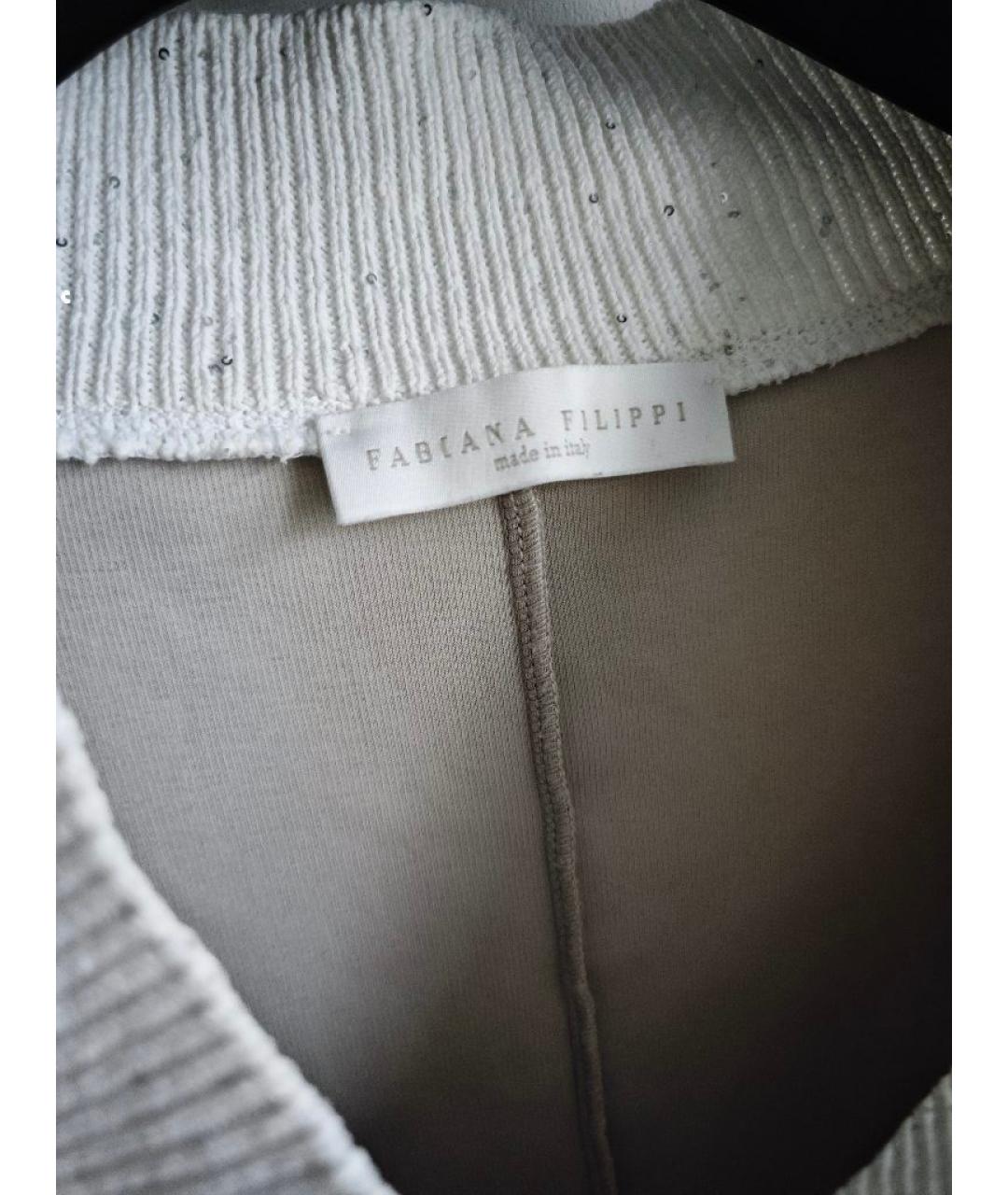 FABIANA FILIPPI Серый хлопковый джемпер / свитер, фото 5