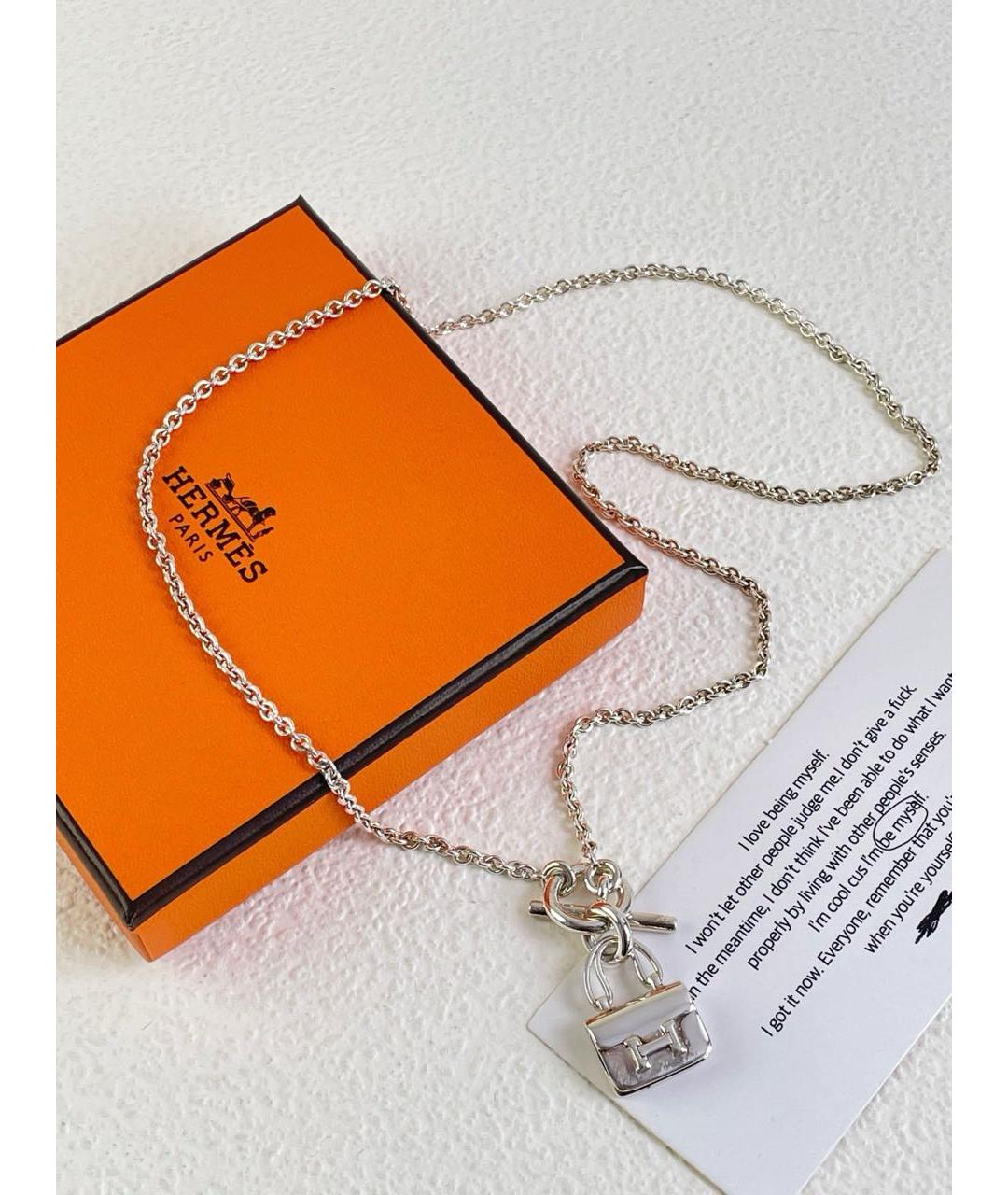 HERMES Серебряное колье, фото 5