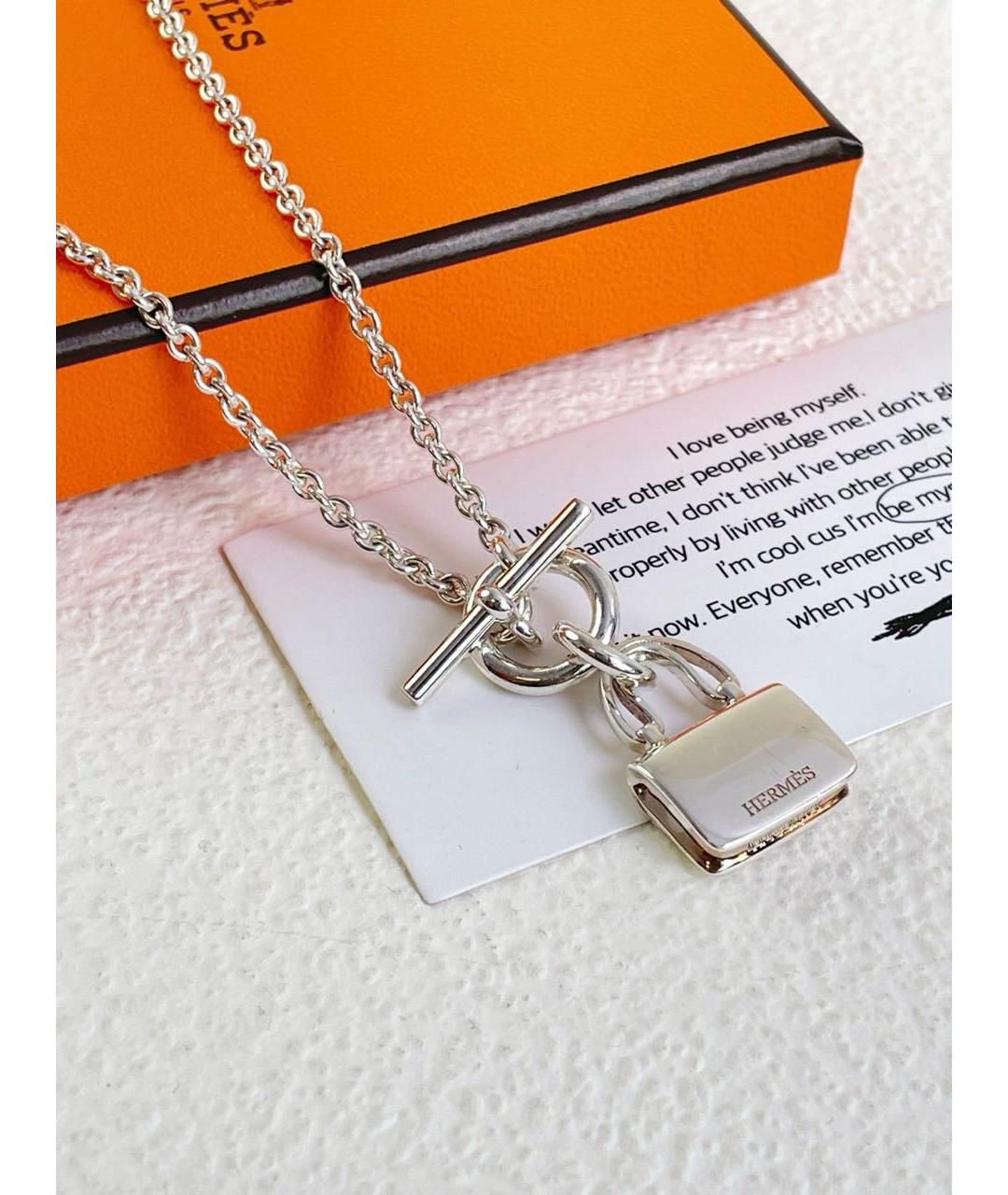 HERMES Серебряное колье, фото 4
