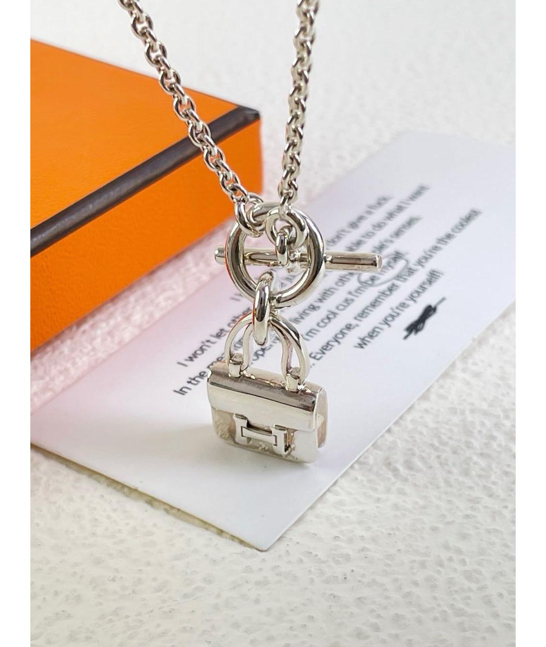 HERMES Серебряное колье, фото 3