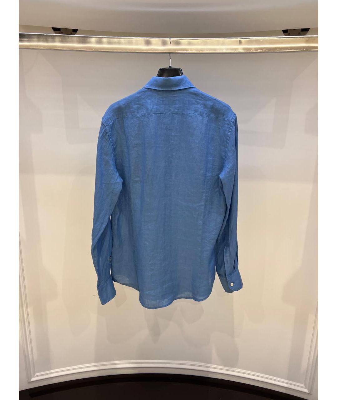 MC2 SAINT BARTH Голубая классическая рубашка, фото 2