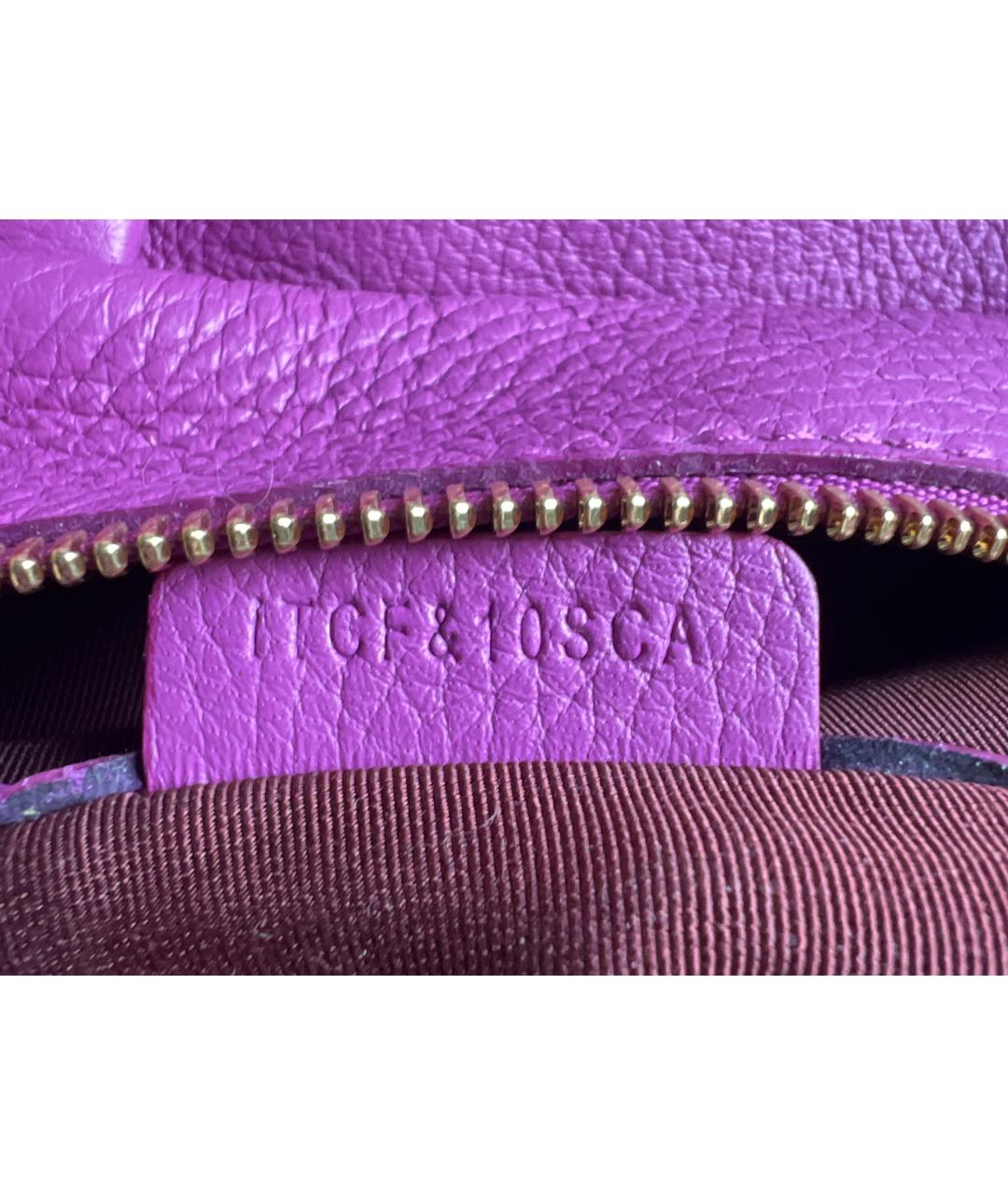 BURBERRY Фуксия кожаная сумка тоут, фото 7