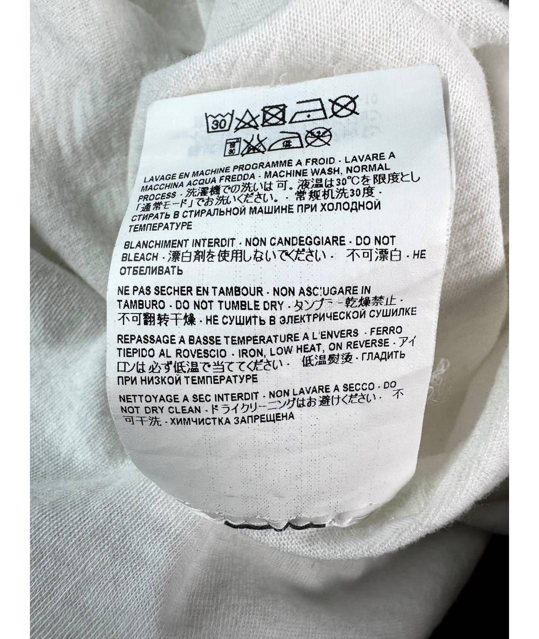 SAINT LAURENT Белая хлопковая футболка, фото 7