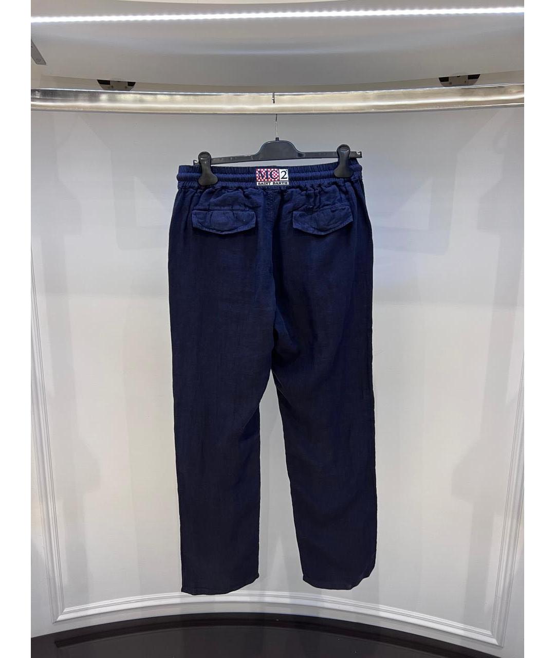 MC2 SAINT BARTH Темно-синие повседневные брюки, фото 2