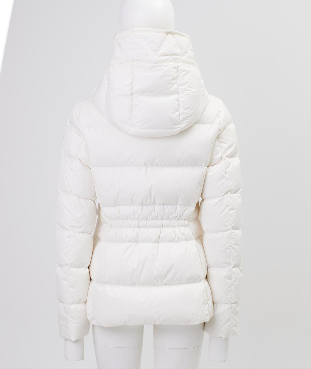 MONCLER Белый полиамидовый пуховик, фото 4