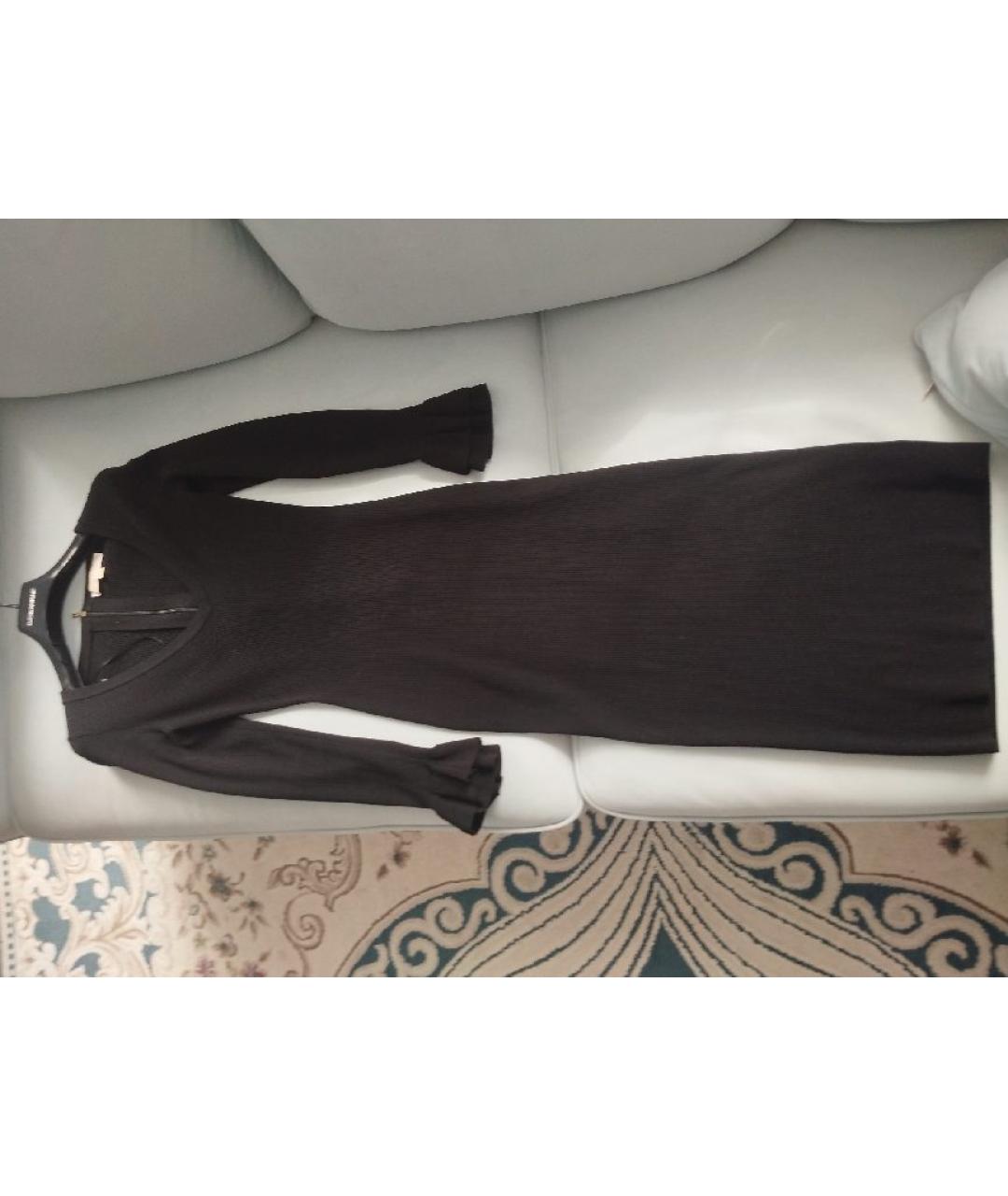 MICHAEL KORS Черное полиэстеровое повседневное платье, фото 5