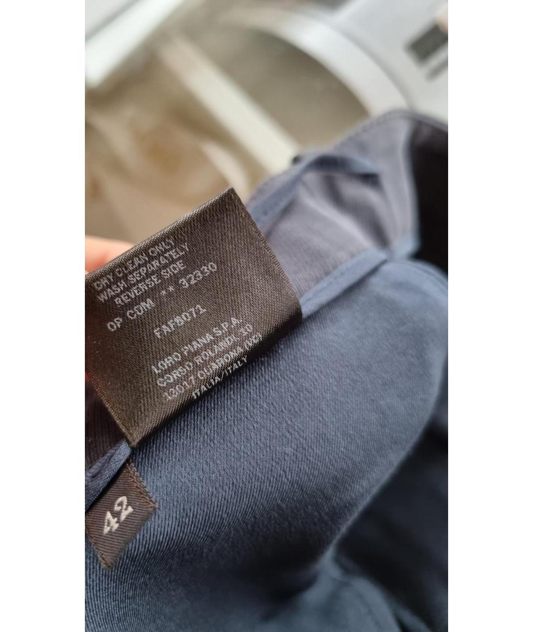 LORO PIANA Хлопковые брюки узкие, фото 5