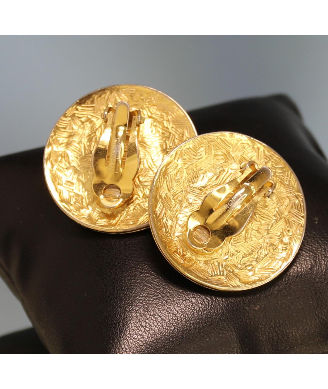 GIVENCHY Золотые позолоченные клипсы, фото 6