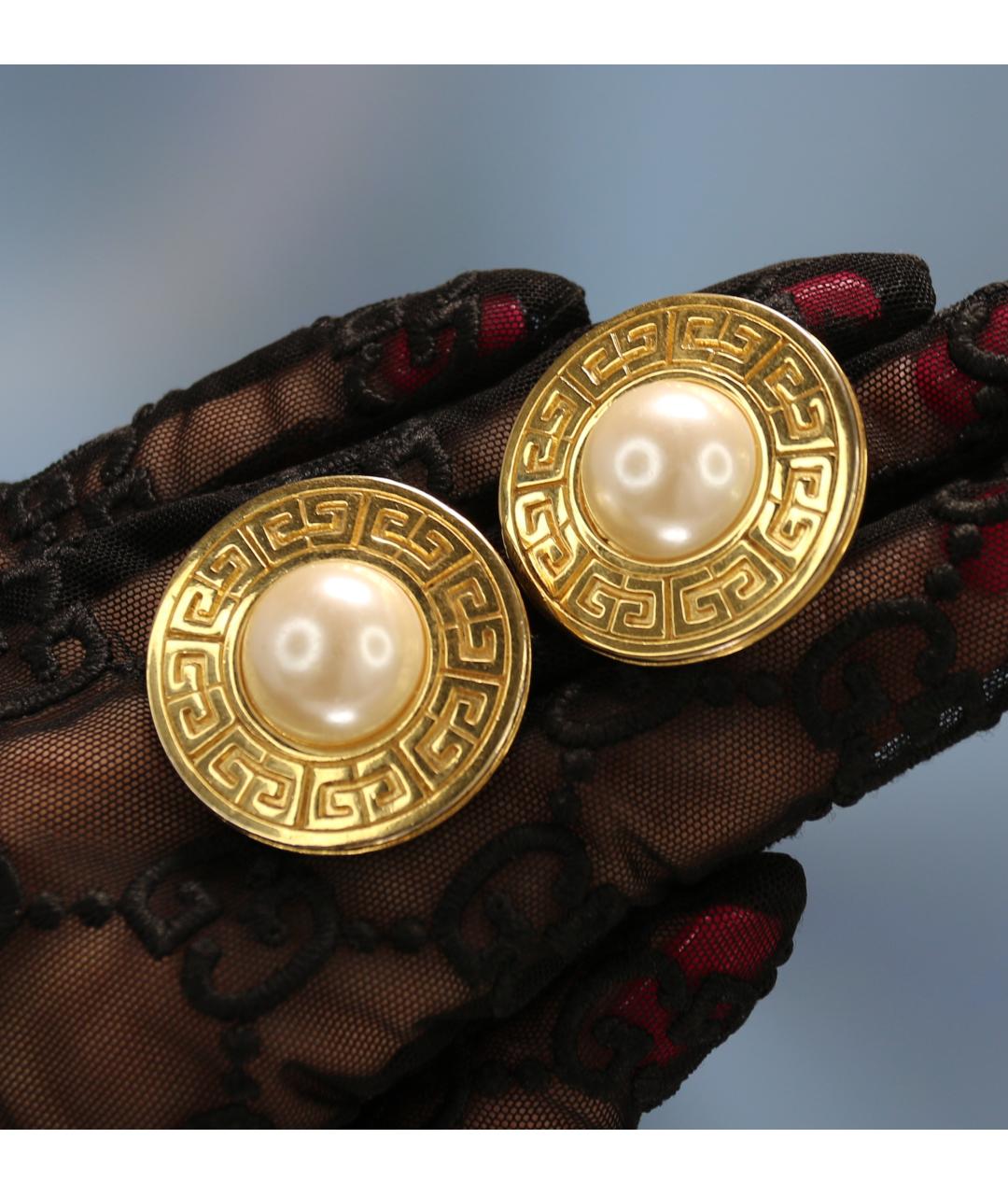 GIVENCHY Золотые позолоченные клипсы, фото 3