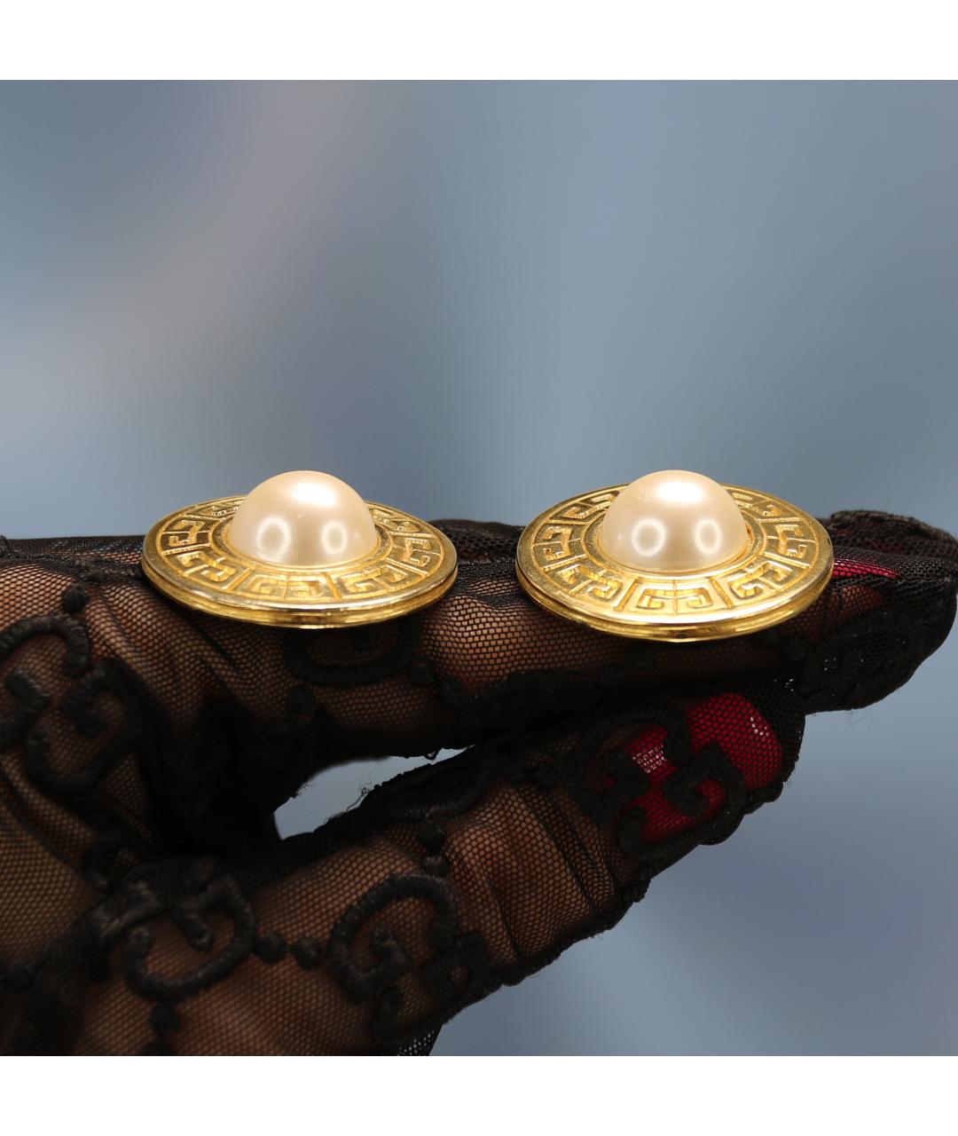 GIVENCHY Золотые позолоченные клипсы, фото 4