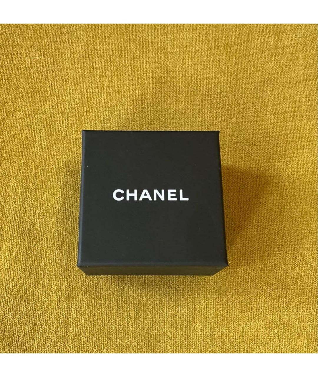 CHANEL Белые металлические серьги, фото 2