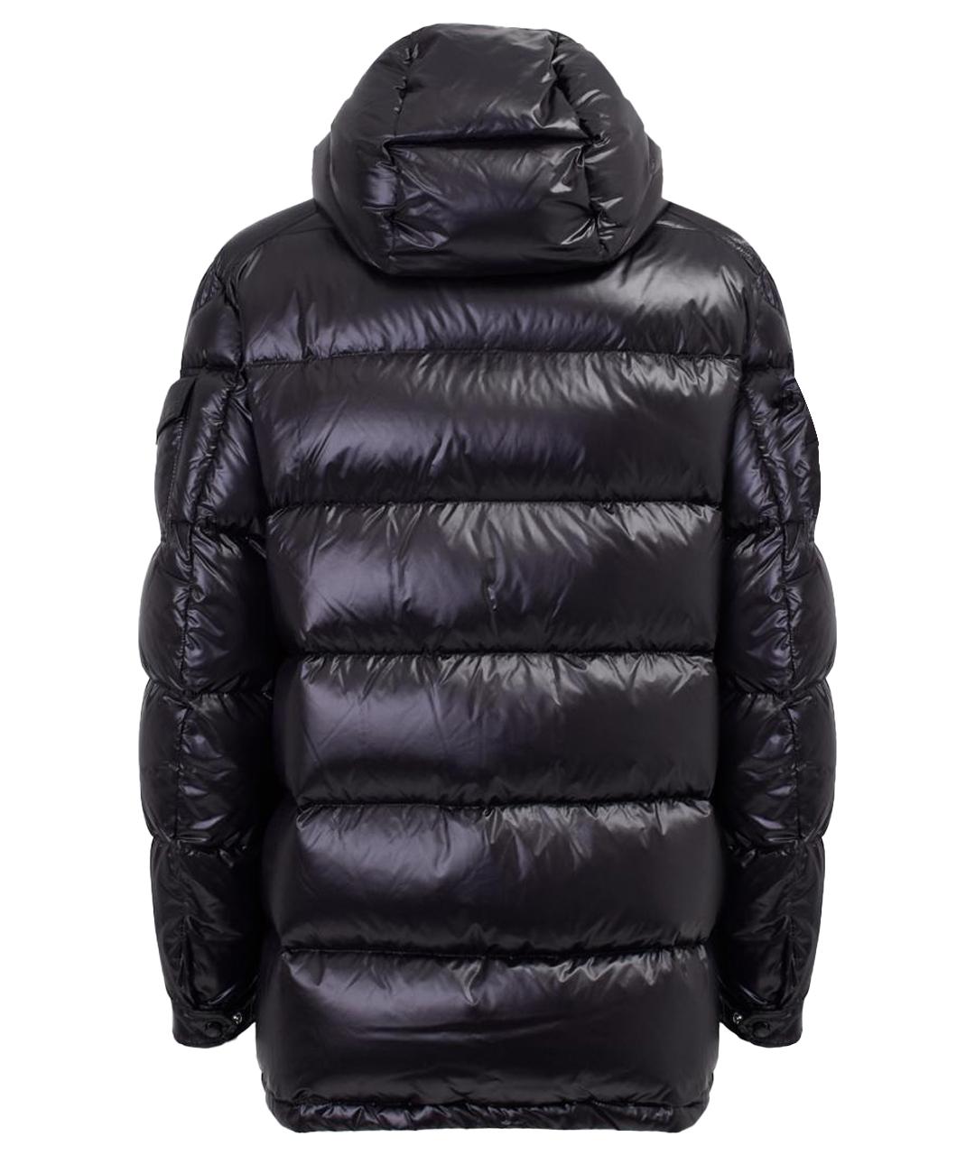 MONCLER Черный полиамидовый пуховик, фото 6