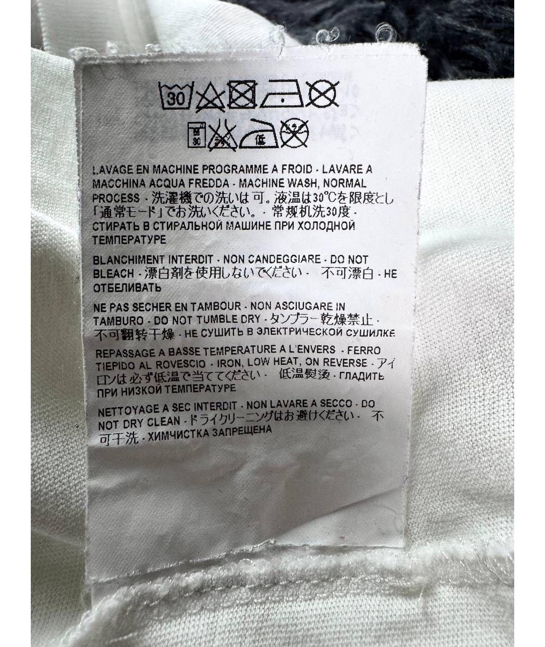 SAINT LAURENT Белая хлопковая футболка, фото 6