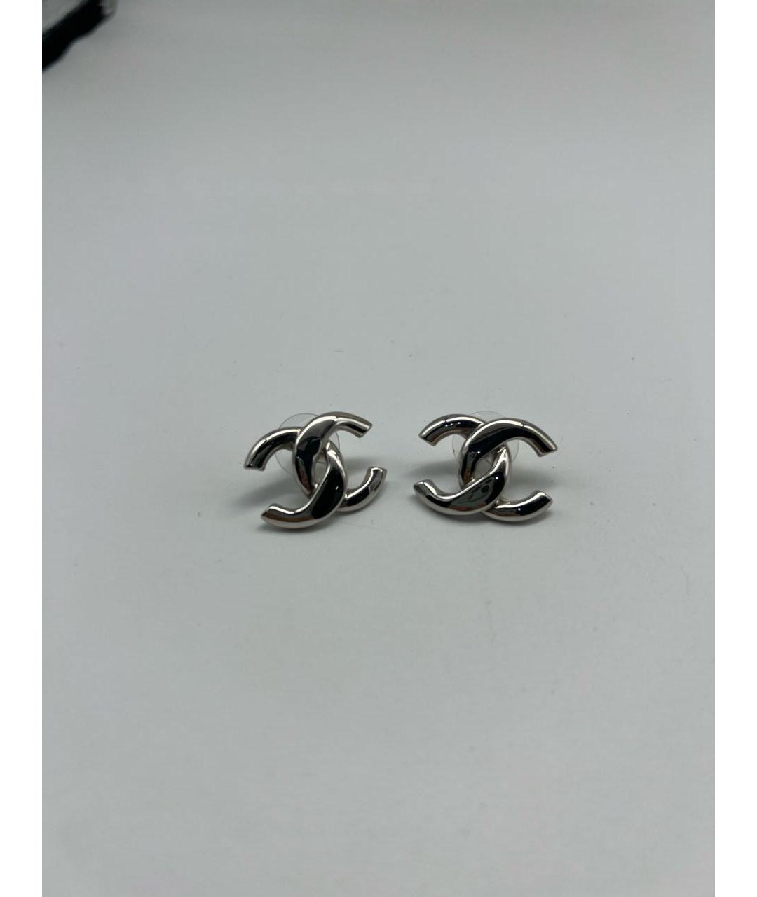 CHANEL Серебряные серьги, фото 7