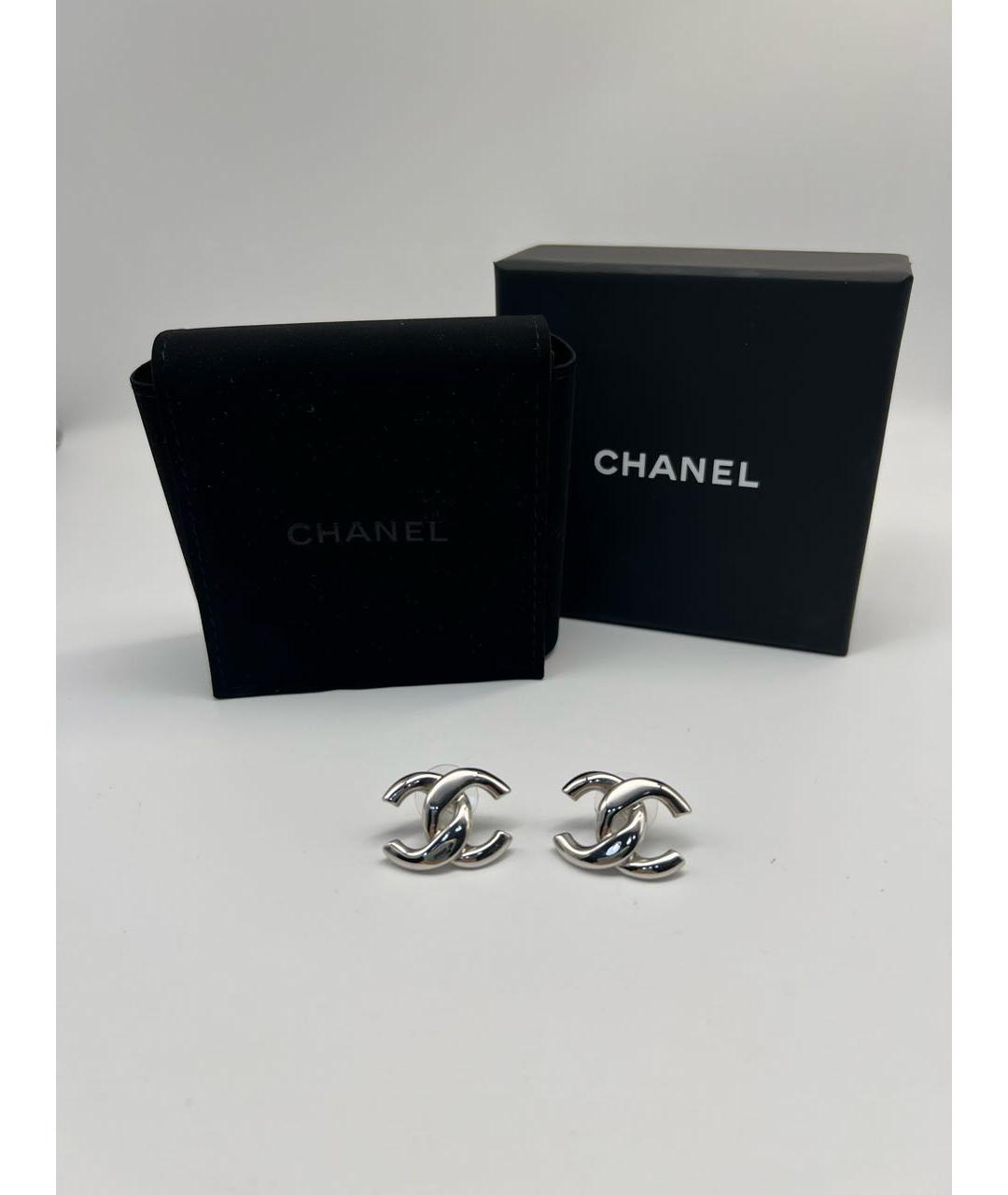 CHANEL Серебряные серьги, фото 9