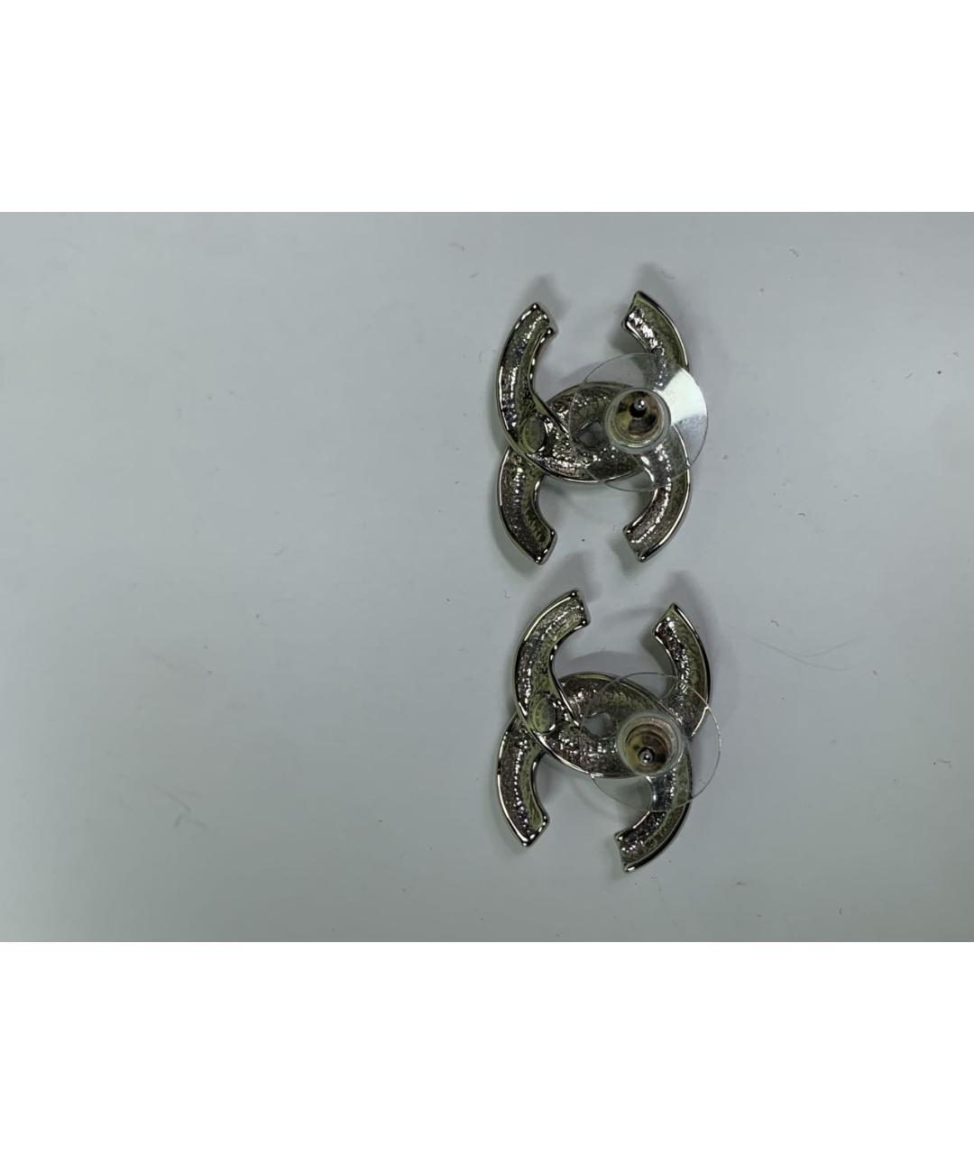 CHANEL Серебряные серьги, фото 5