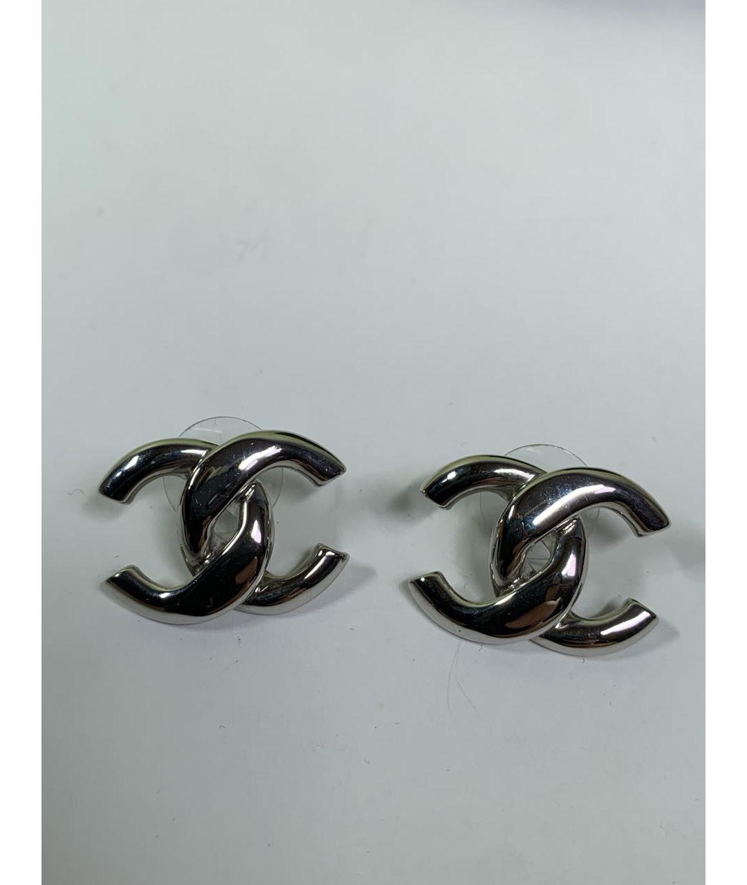 CHANEL Серебряные серьги, фото 6