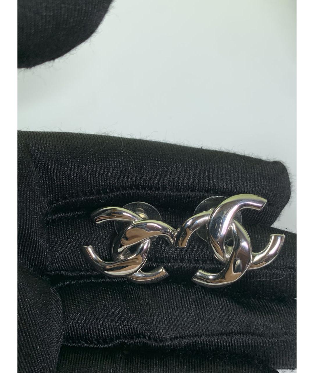 CHANEL Серебряные серьги, фото 4