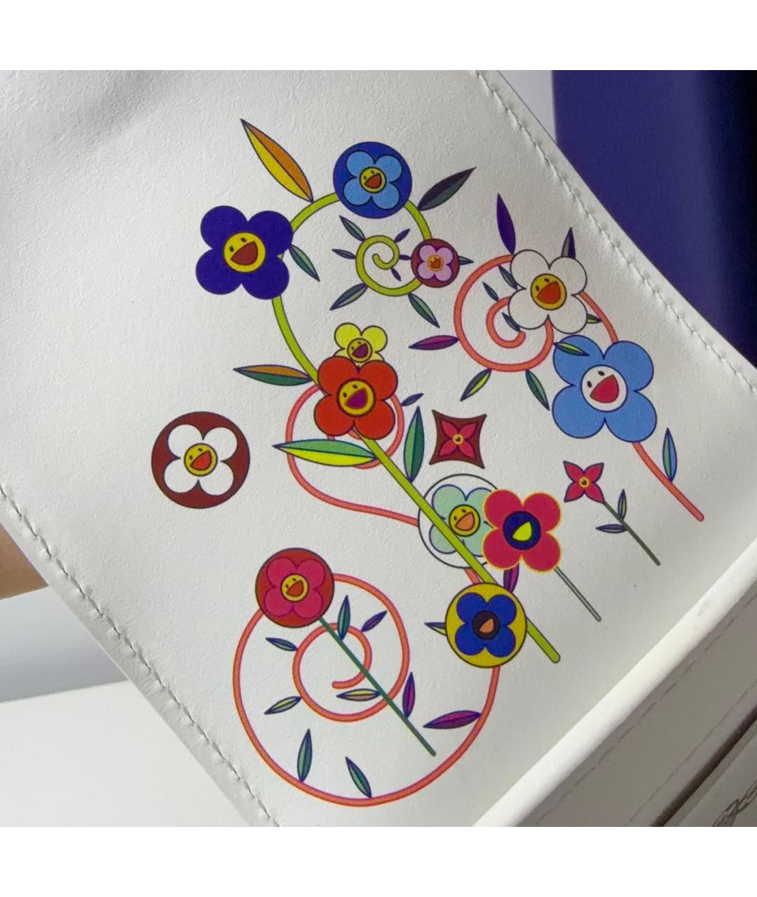 LOUIS VUITTON Белая кожаная сумка с короткими ручками, фото 5