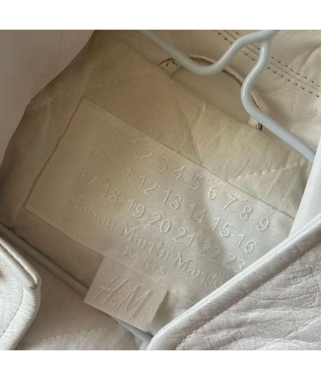 MAISON MARGIELA Белая кожаная куртка, фото 2